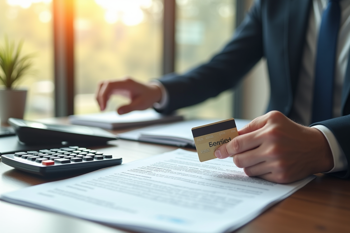 Main tenant une lettre de refus de prêt bancaire et carte de crédit